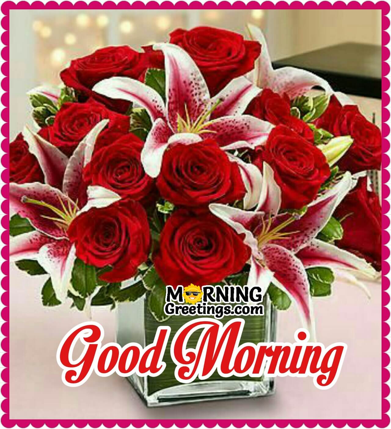10 Beautiful Good Morning Pictures With Bouquet Morning Greetings Morning Quotes And Wishes Images