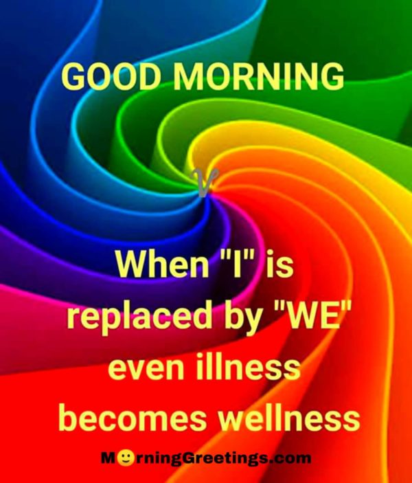 When I Is Replaced By WE