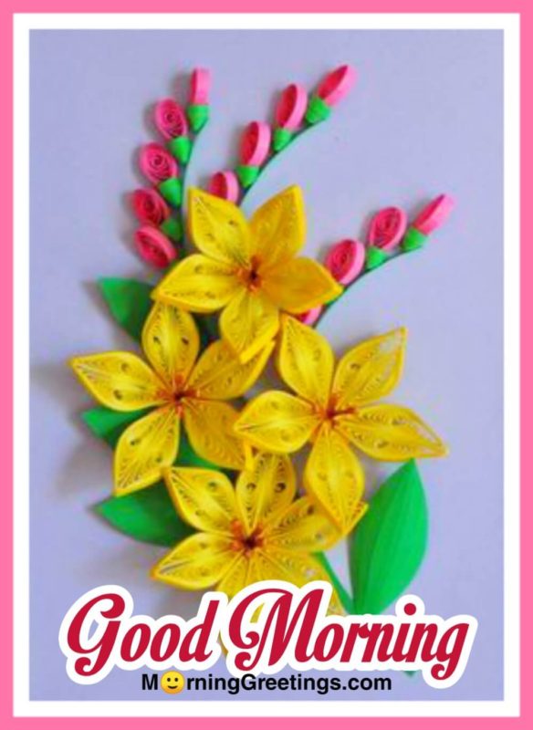 Good Morning With Yellow Flowers