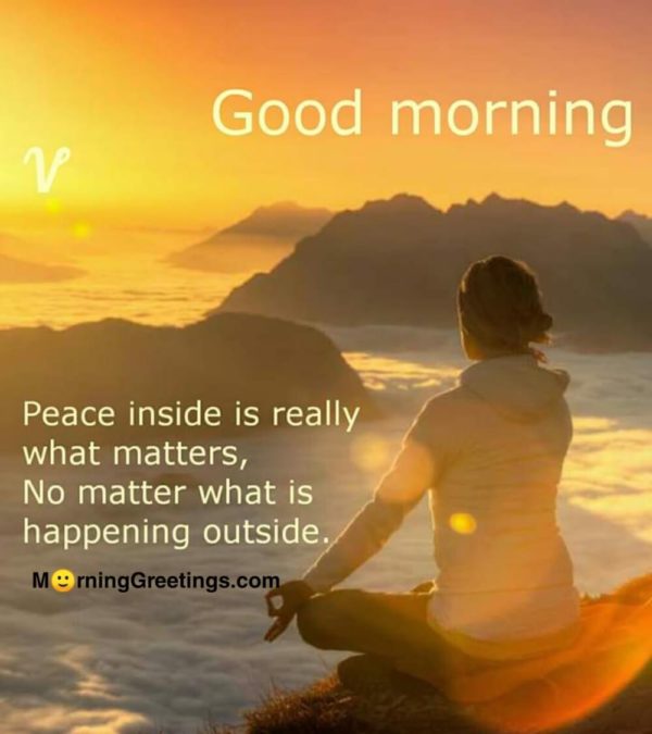 Peace Inside Is Really What Matters