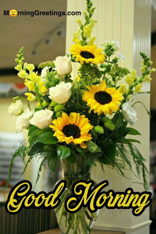 Good Morning With Yellow Flowers
