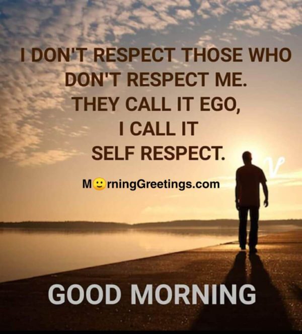 I Don't Respect Those