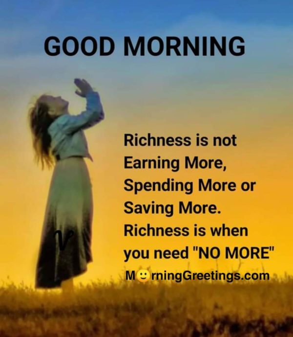Richness Is Not Earning More