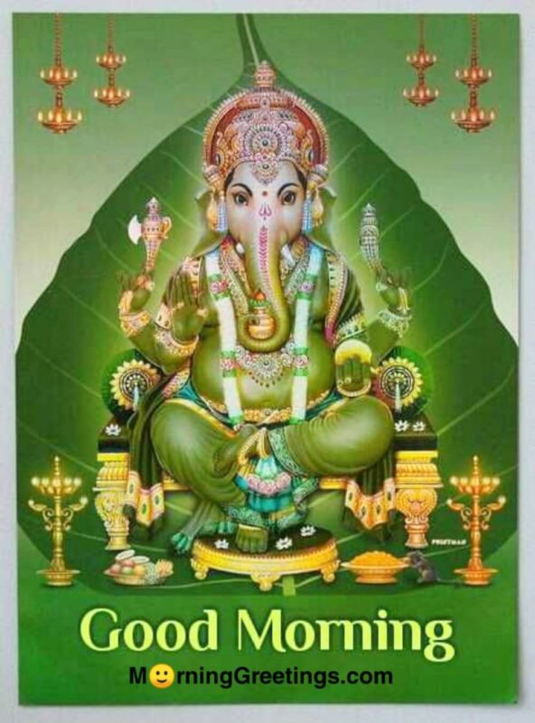 Beautiful Morning Ganesha Pic