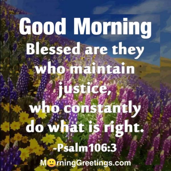 Blessed Are They Who Maintain Justice