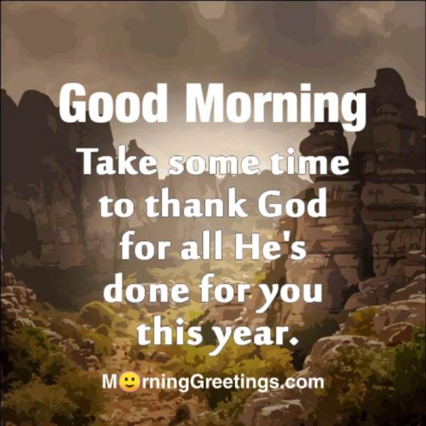 Take Sometime To Thank God