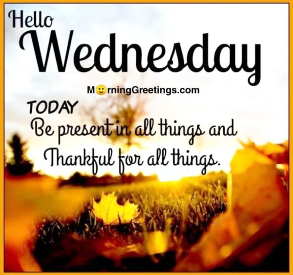 Today Be Present In All Things