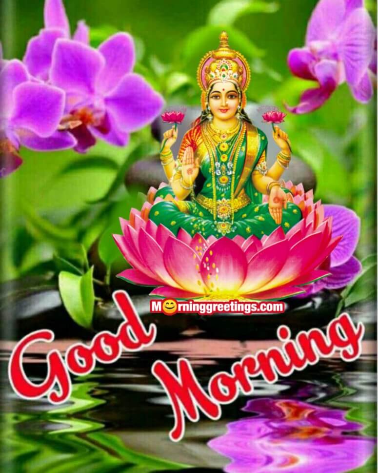 Good Morning Lakshmi Maa Card