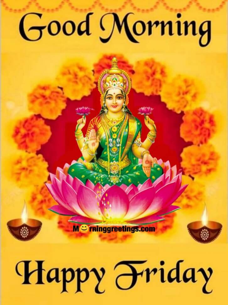 Good Morning Lakshmi Mata Friday Image