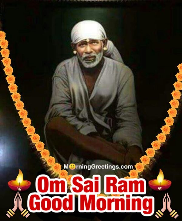 Om Sai Ram Good Morning Image