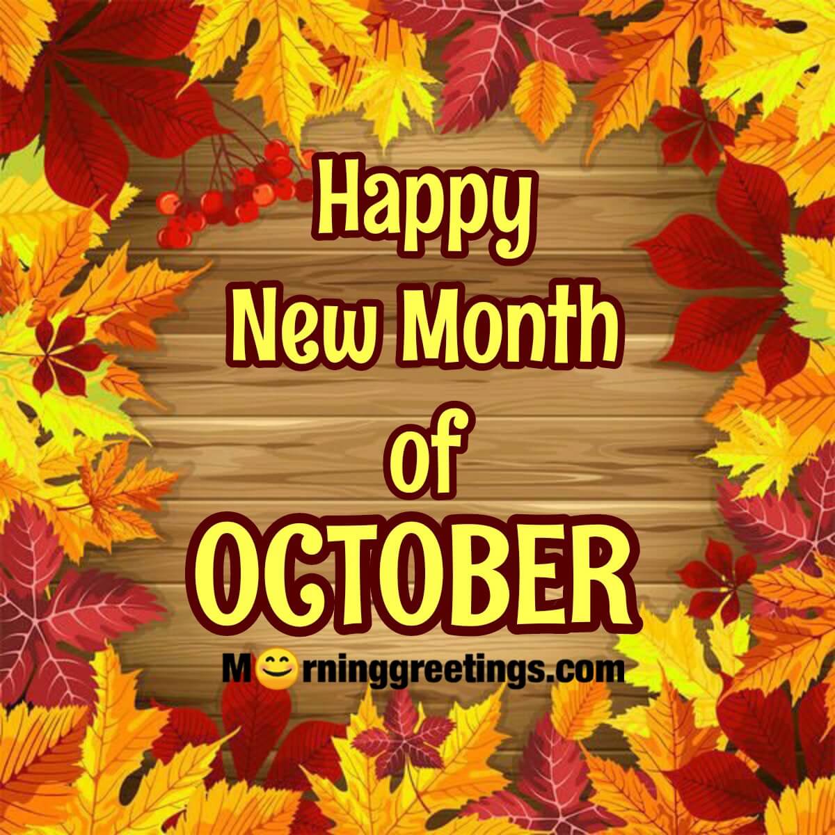 Happy New Month Of October