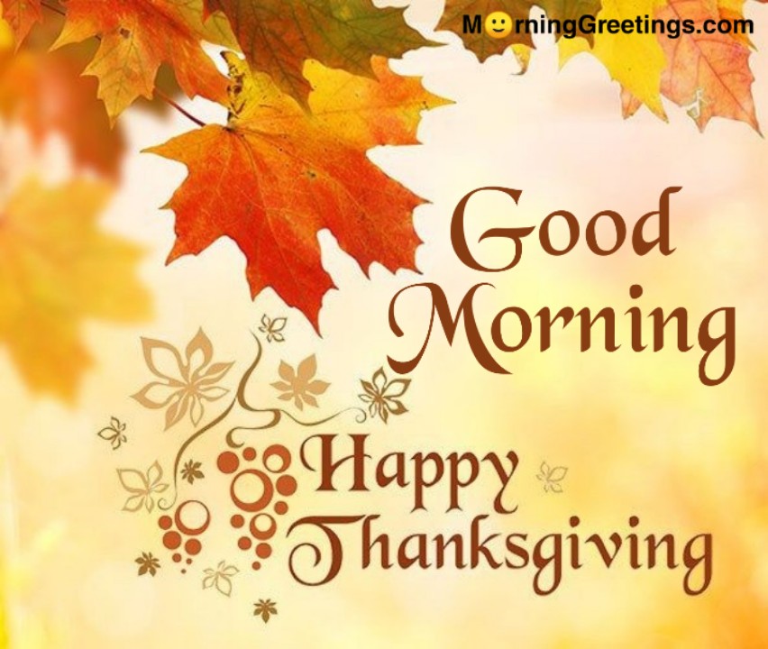 Good Morning Happ Thanksgiving Card