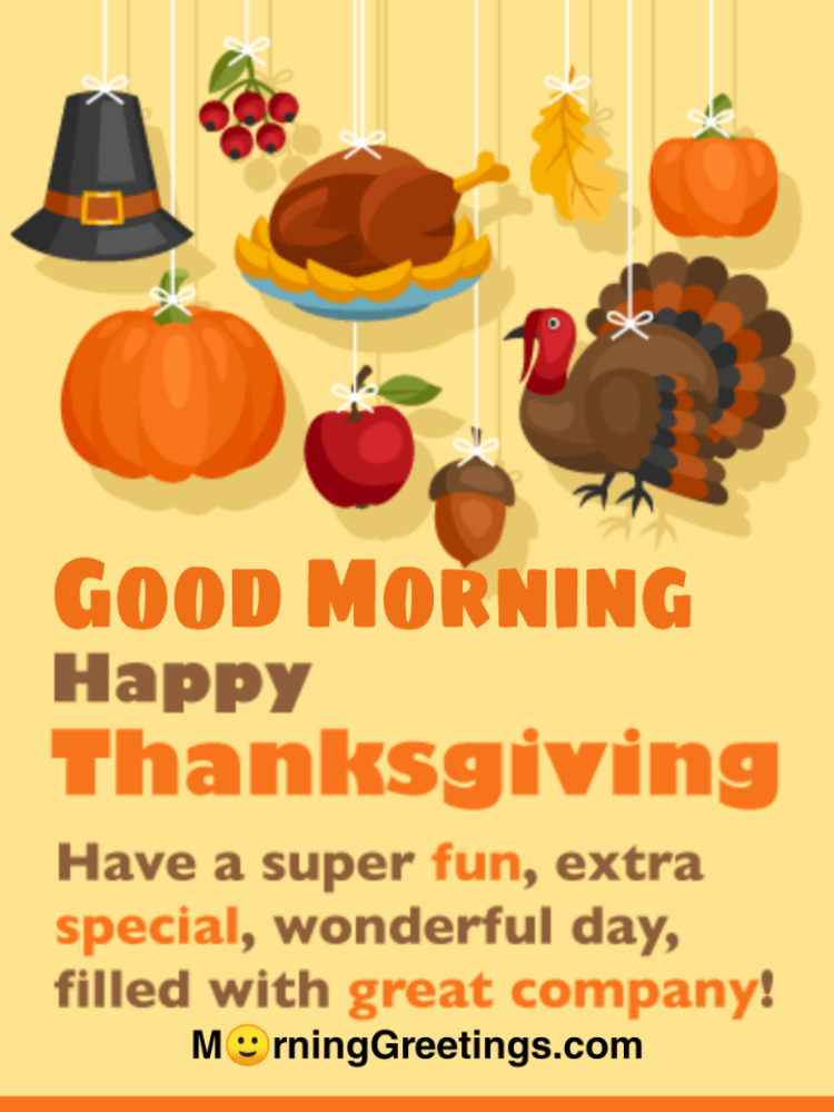 Good Morning Happy Thanksgiving Wishes