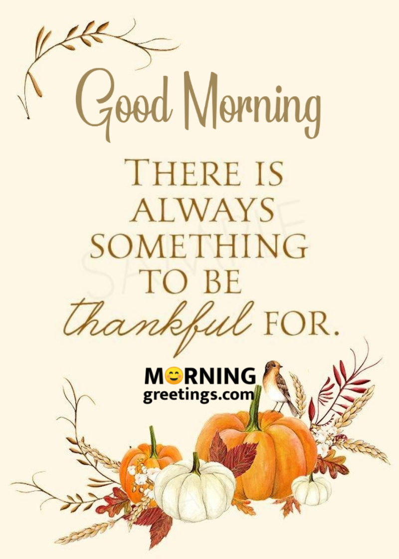 Good Morning Thankful Card