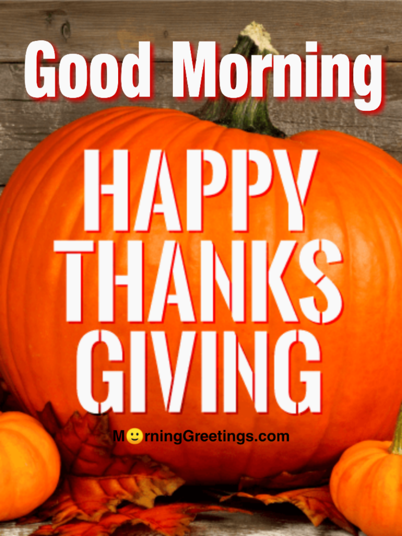 Good Morning Thanksgiving Image