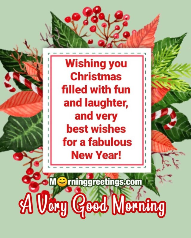 A Very Good Morning Wish You Happy Christmas