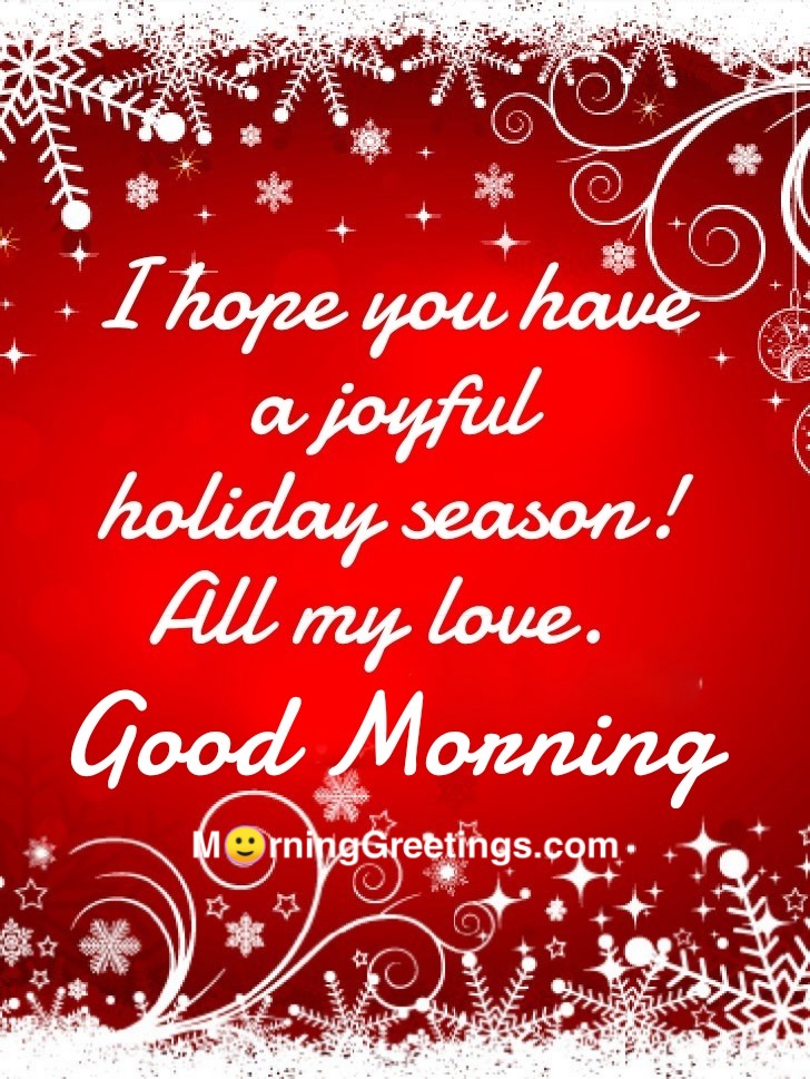 Good Morning Shiny Happy Holidays Card