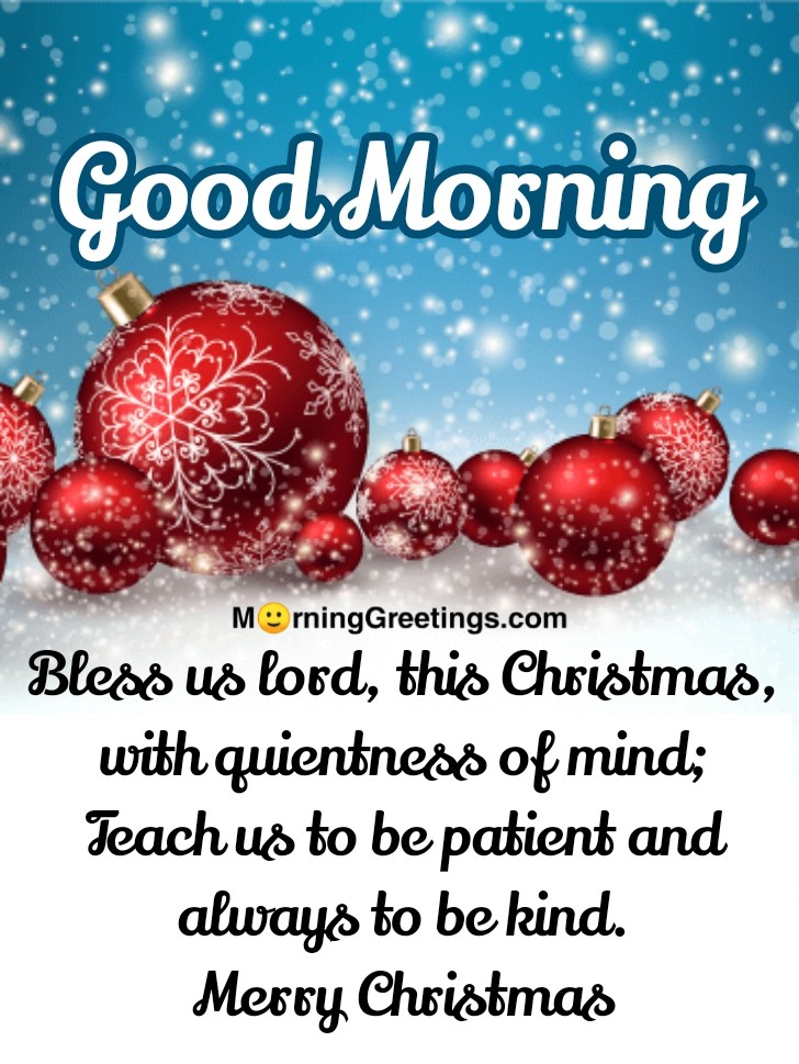 Good Morning Snowflake Christmas Ornaments Card