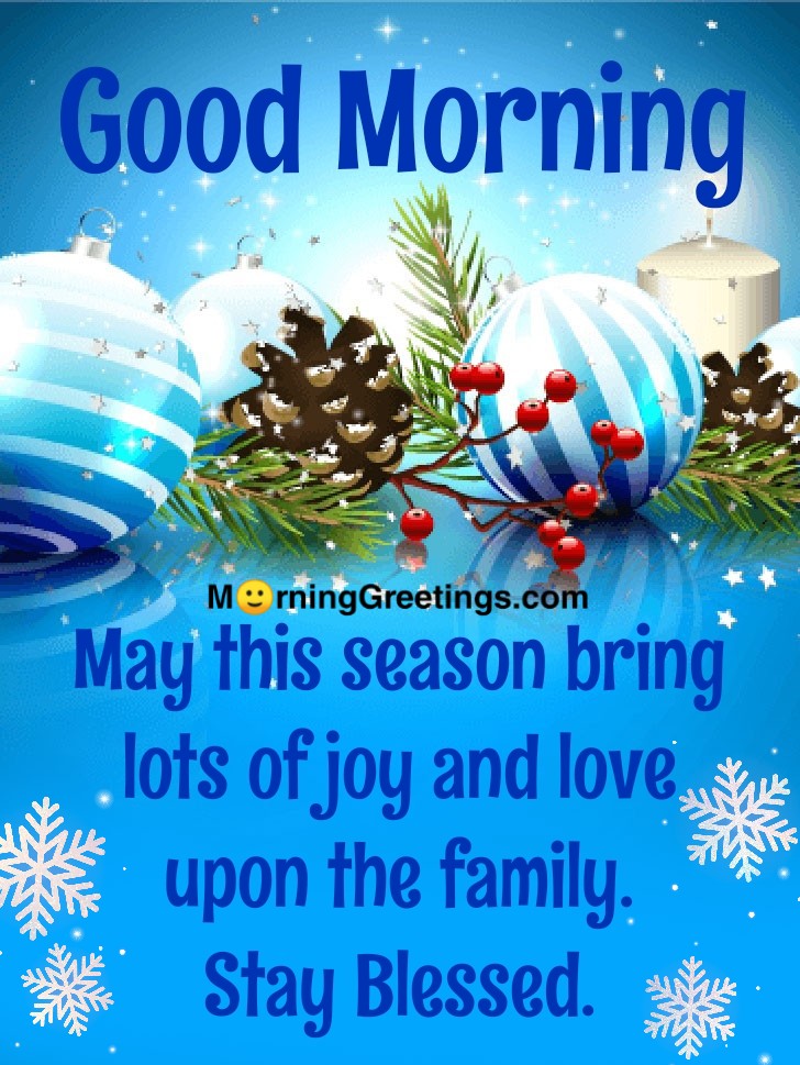 Good Morning Wish You Have Happy Holidays Card