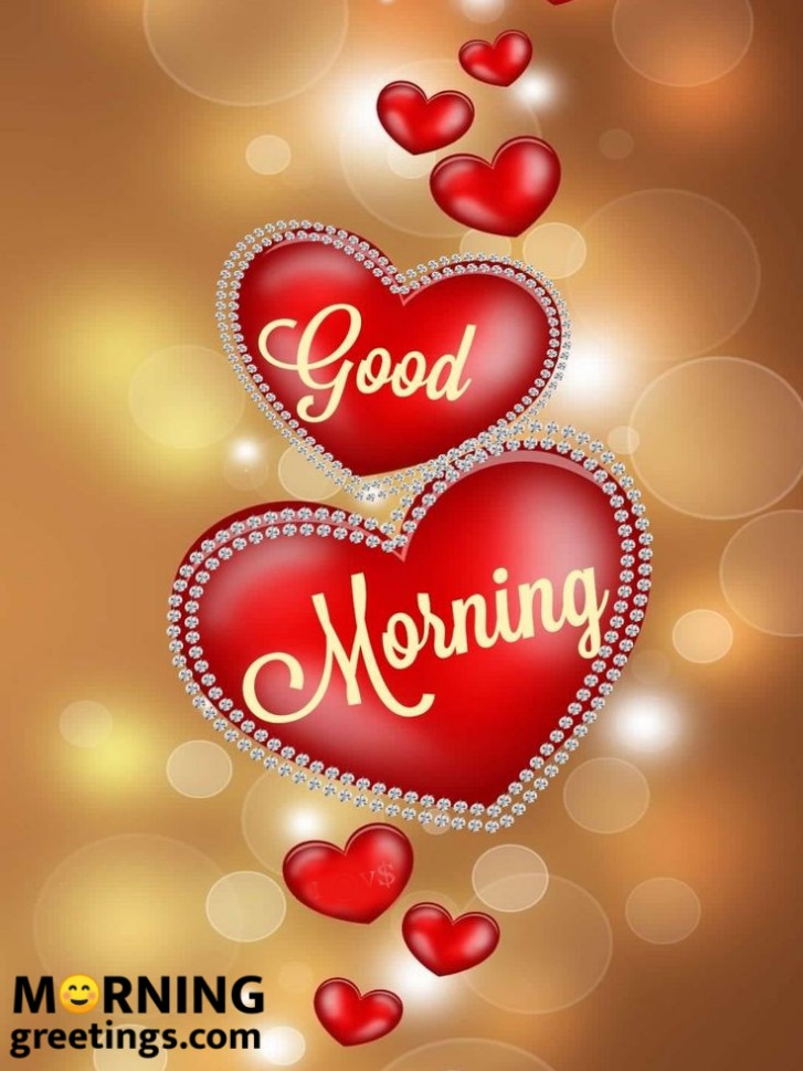 Good Morning Red Heart Ornaments