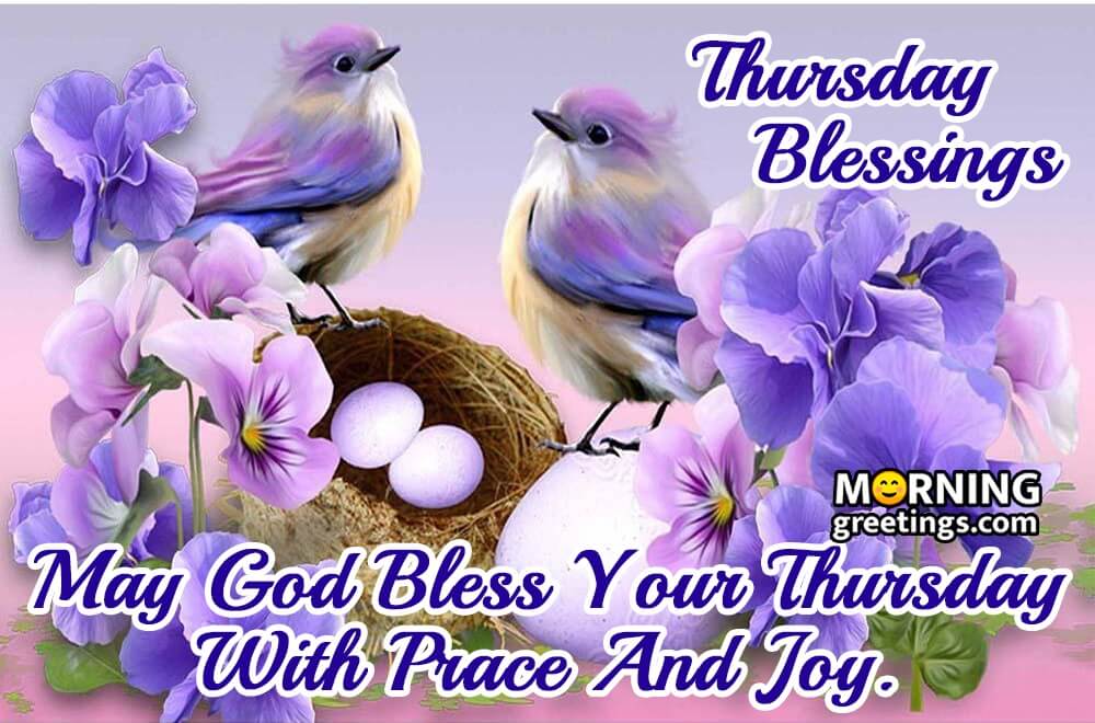God Bless Your Thursday With Prace And Joy