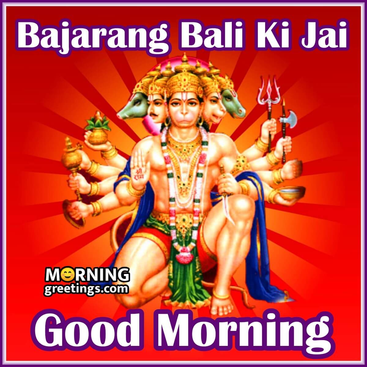 Good Morning Bajarang Bali Ki Jai