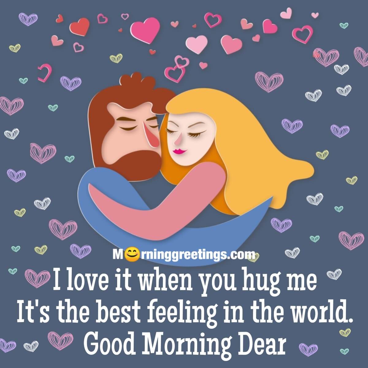 20 Good Morning Hug Quotes And Messages Cards.