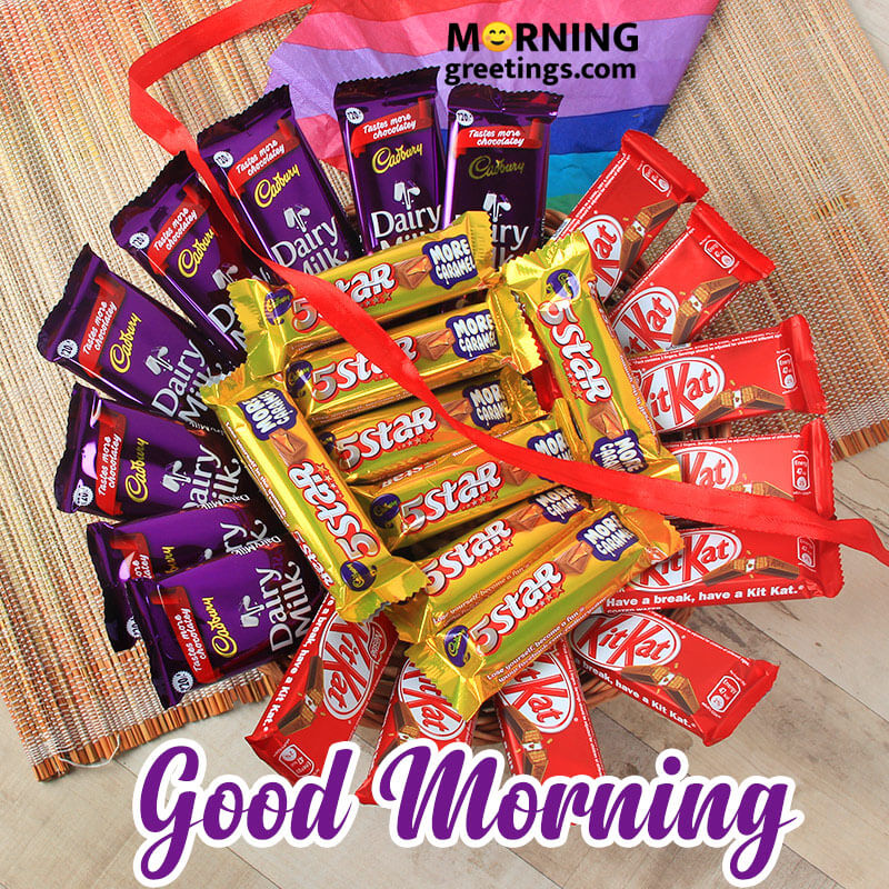 Good Morning Bunch Of Chocolates Card