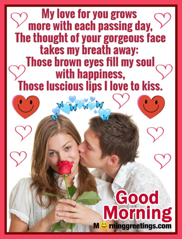 Romantic Good Morning Kiss Images Morning Greetings Morning Quotes And Wishes Images