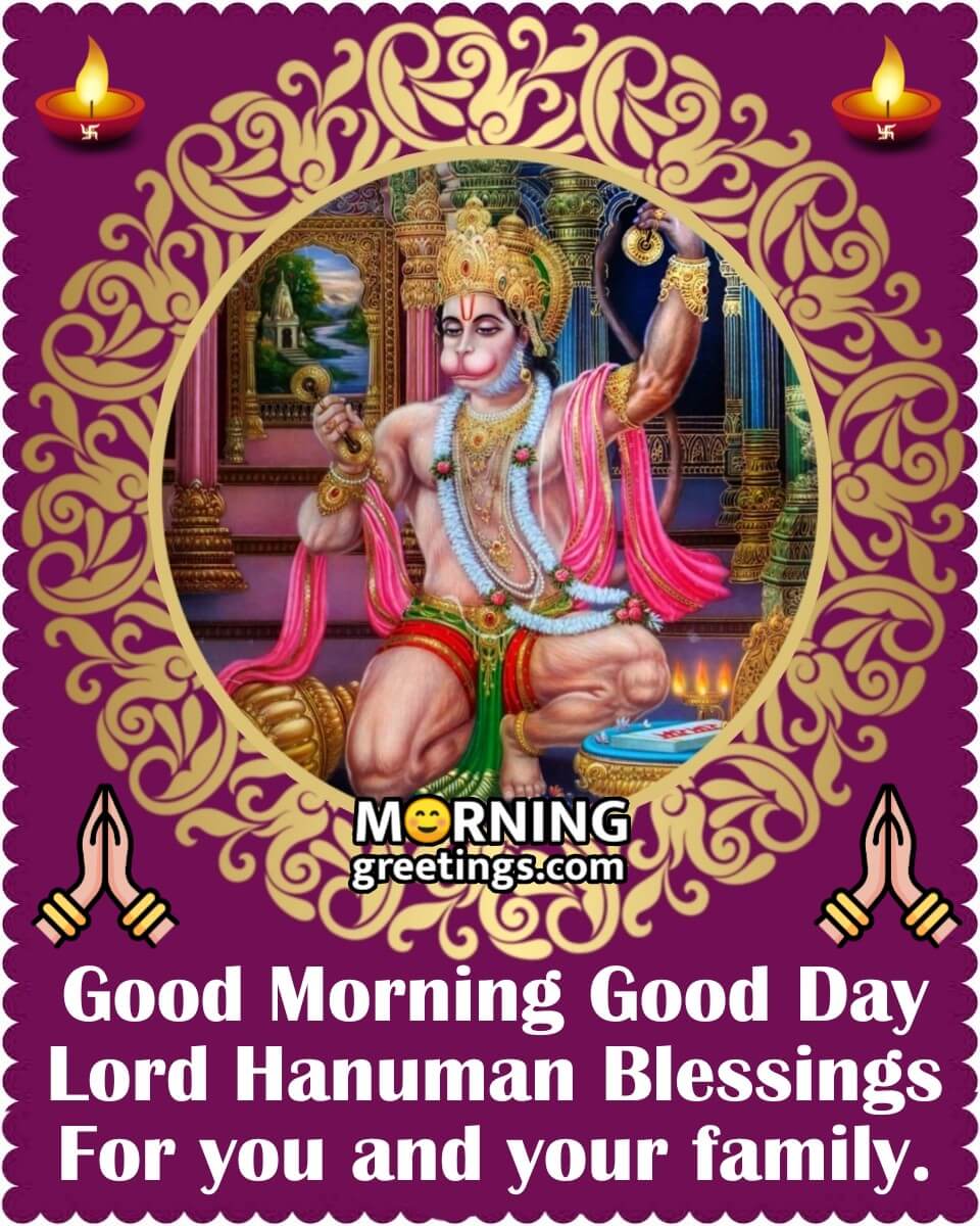 Good Morning Good Day Hanuman Blessings For You