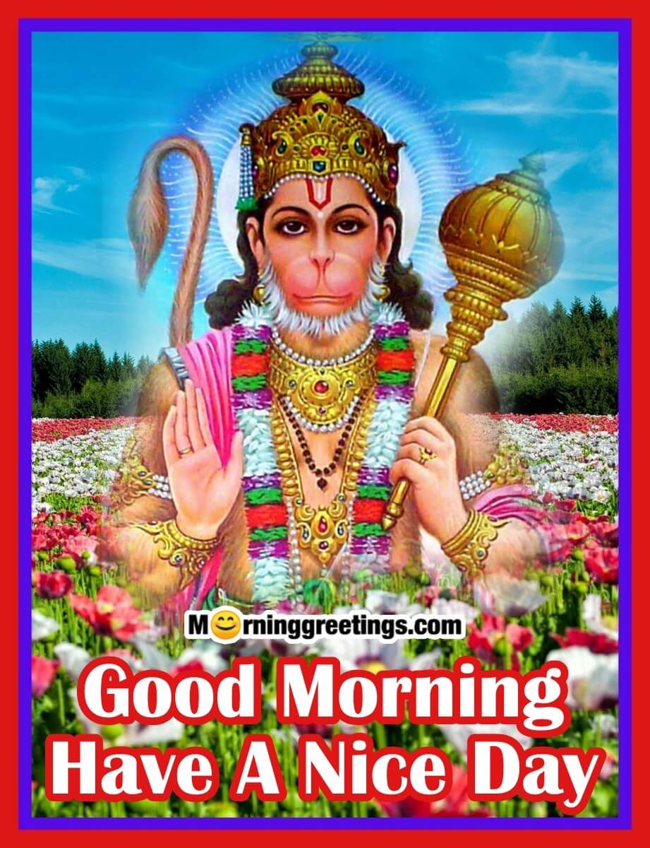 Good Morning Have A Nice Day Hanuman Pic