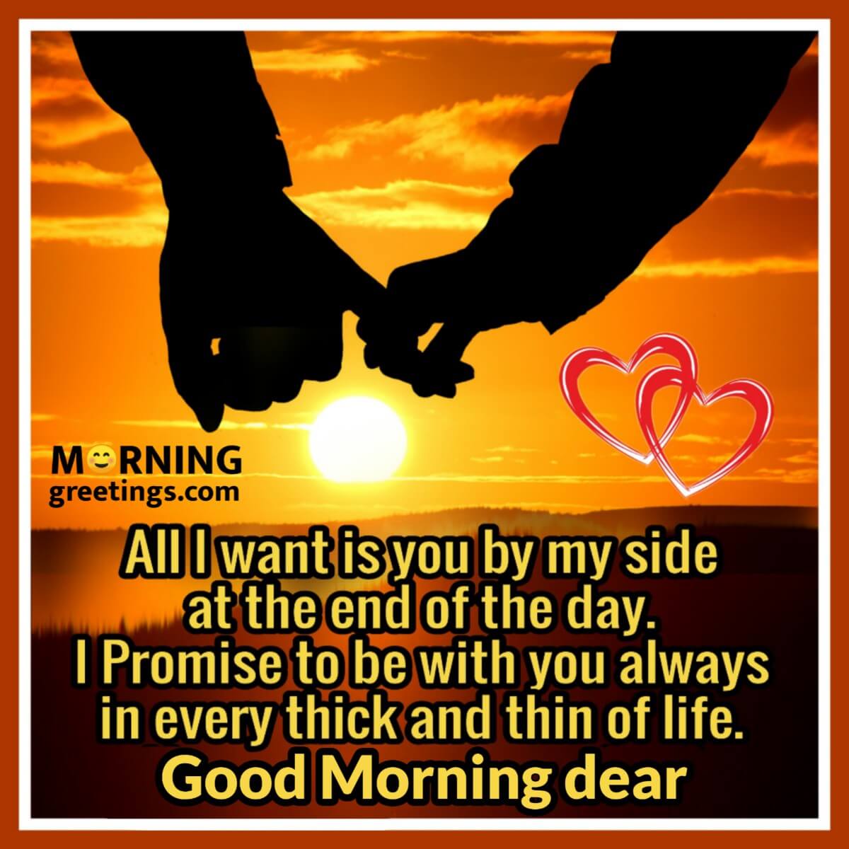 Good Morning I Promise To Be With You Always
