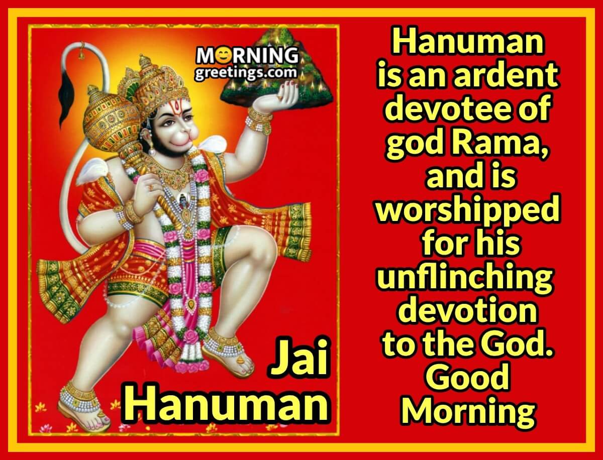 Good Morning Jai Hanuman Quote