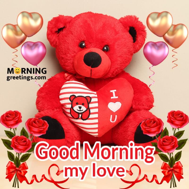 Good Morning Love You Teddy Bear Card