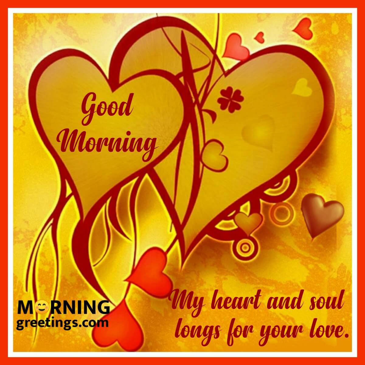 Good Morning Two Hearts Card