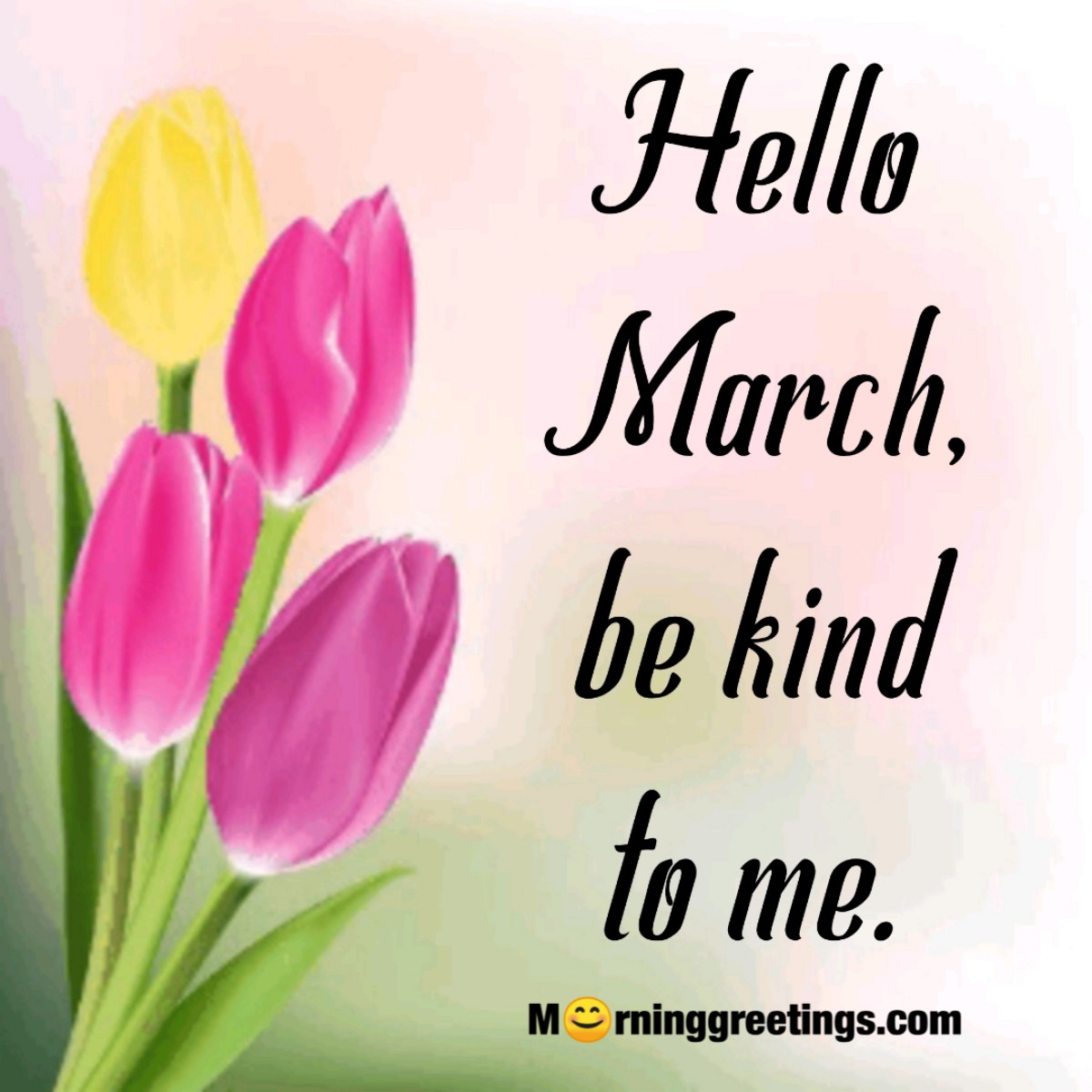 Hello March, Be Kind To Me