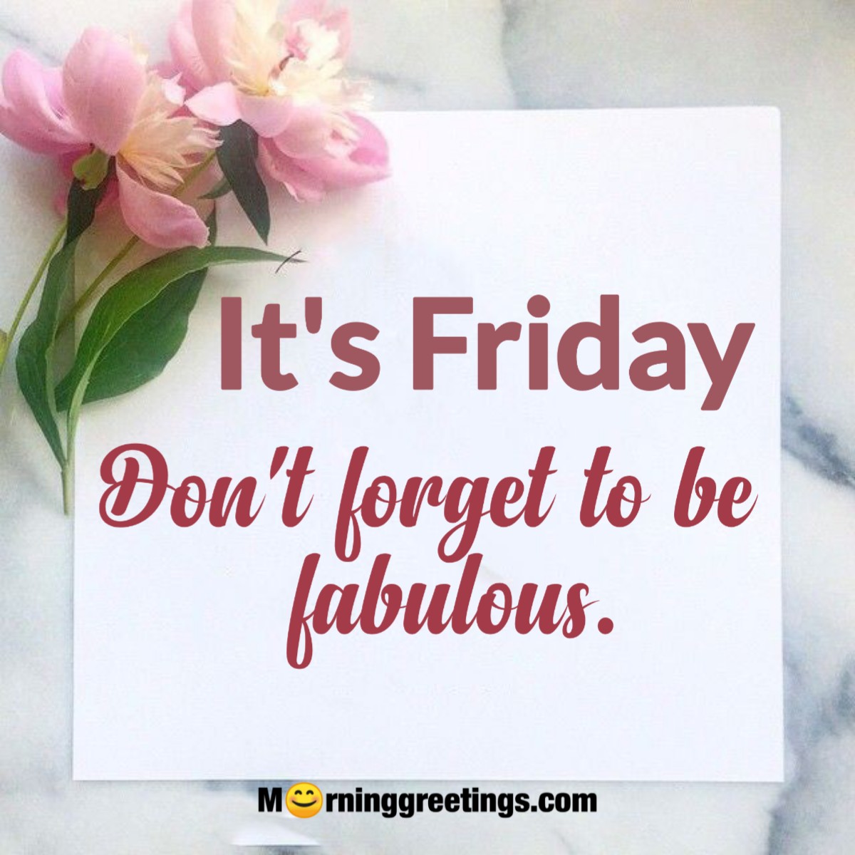 It's Friday Don't Forget To Be Fabulous