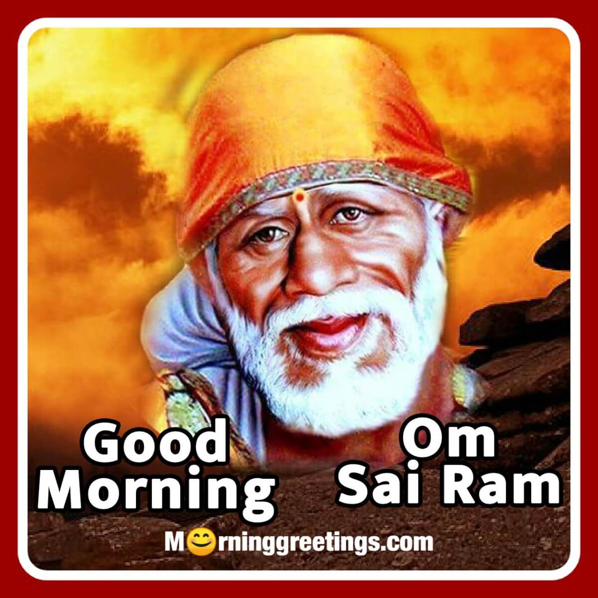 Good Morning Om Sai Ram Card