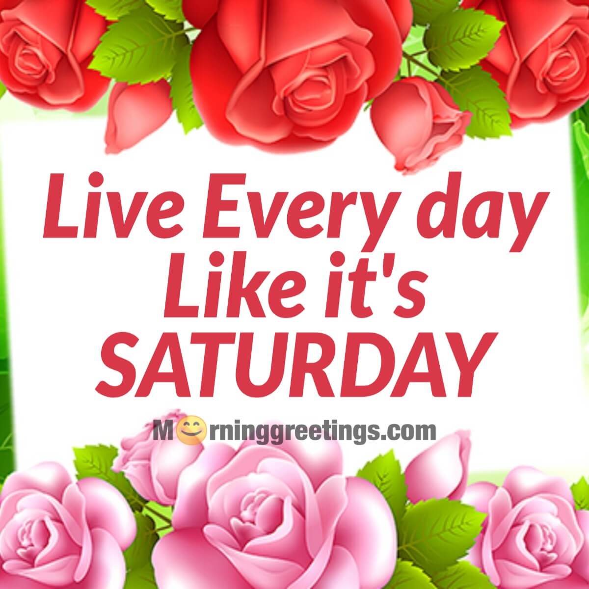 Live Every Day Like It’s Saturday