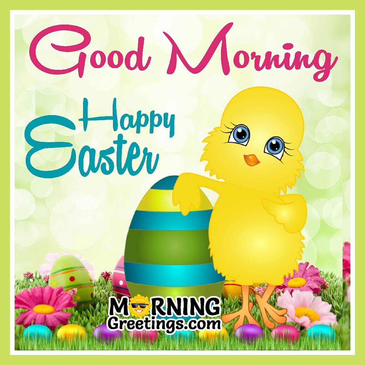 Good Morning Happy Easter Card