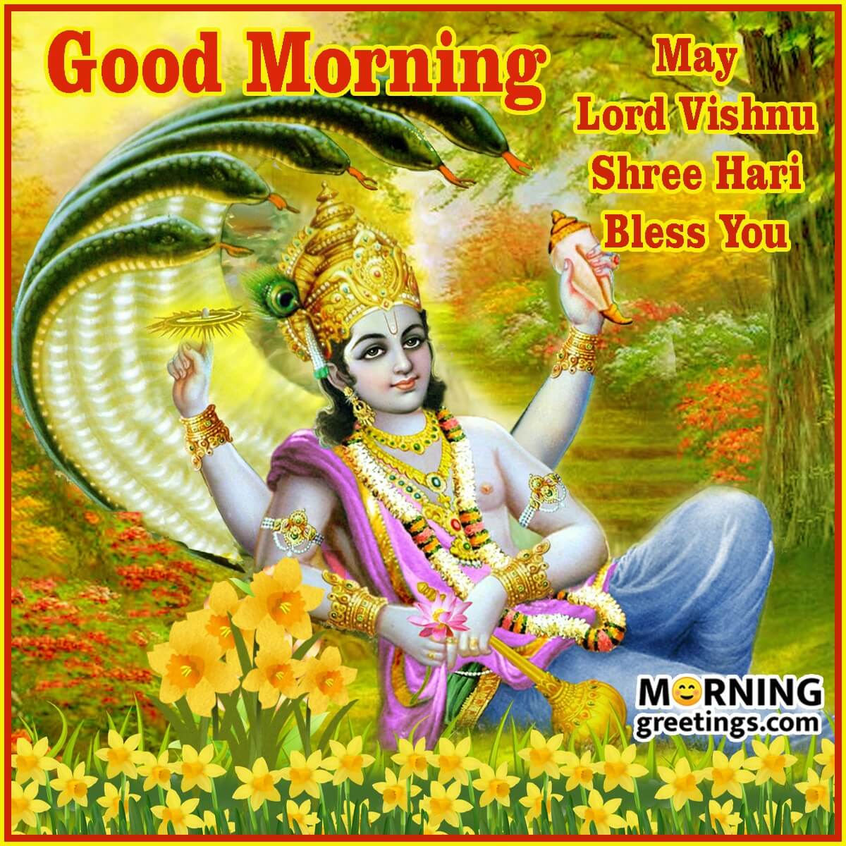 20 Morning Blessings Of Lord Vishnu - Morning Greetings – Morning