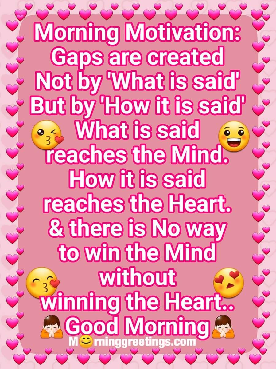 Good Morning Morning Motivation
