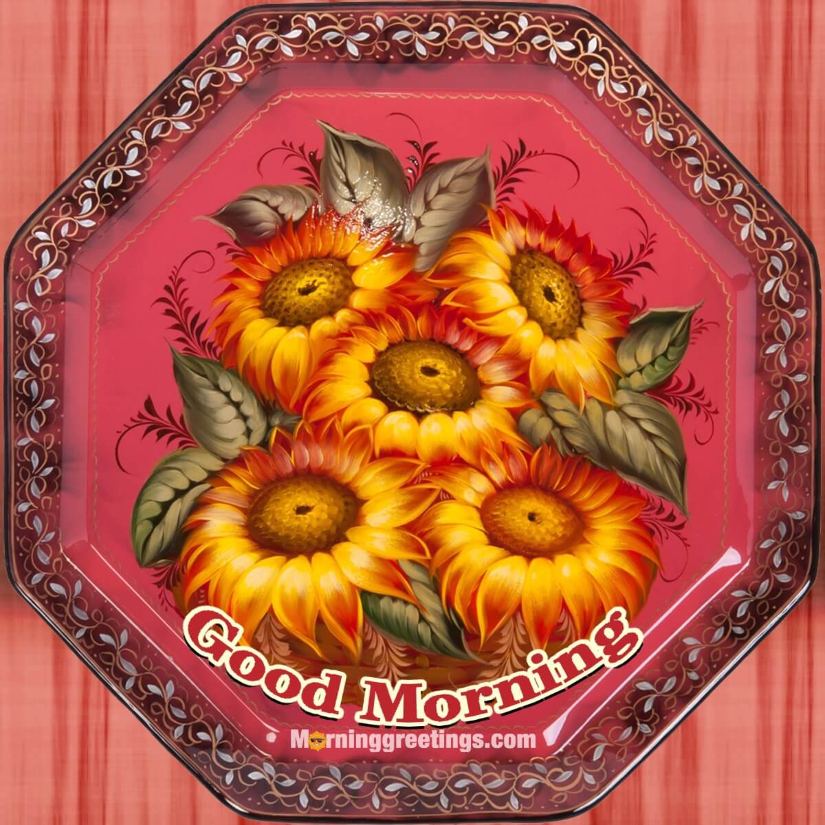 Good Morning Sunflower Tray Pic