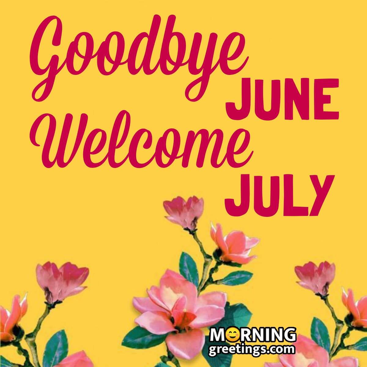 Goodbye June Welcome July