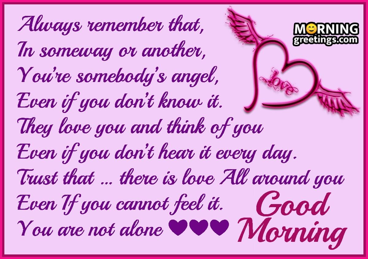 Good Morning Angel Message Image