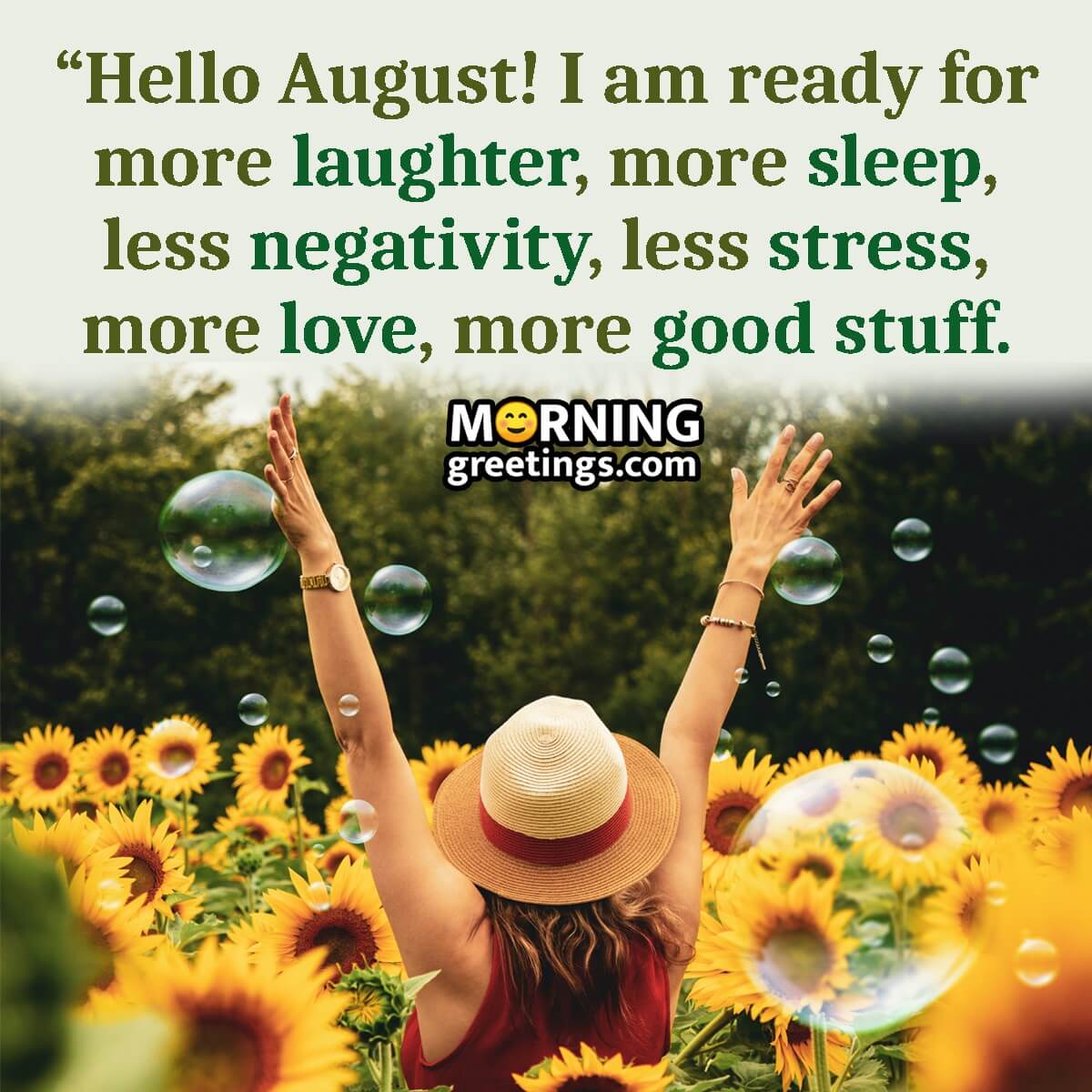 Hello August Status Picture