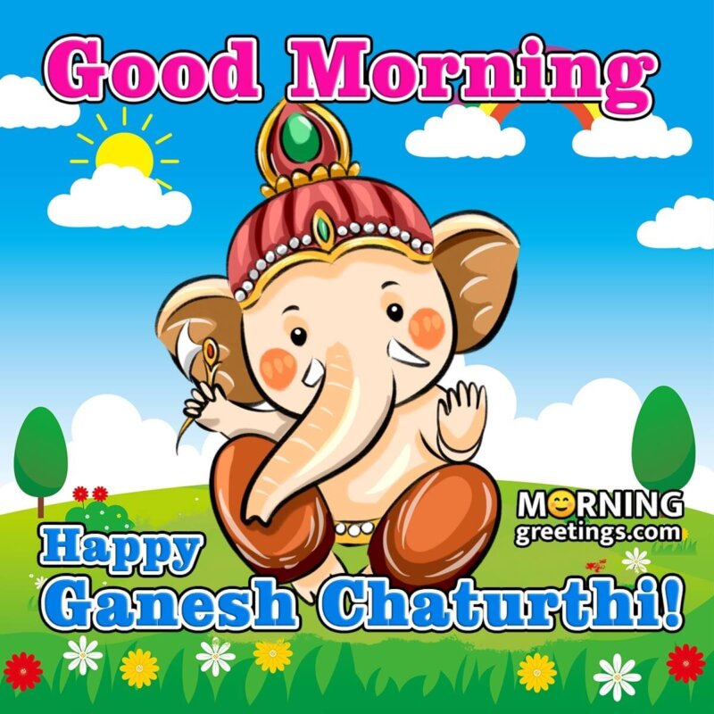 Good Morning Ganesh Chaturthi Image