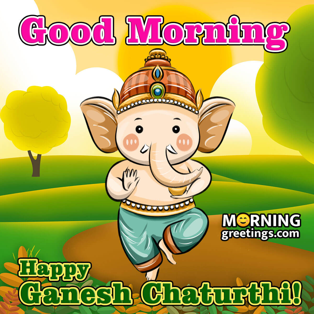 Good Morning Happy Ganesh Chaturthi Picture