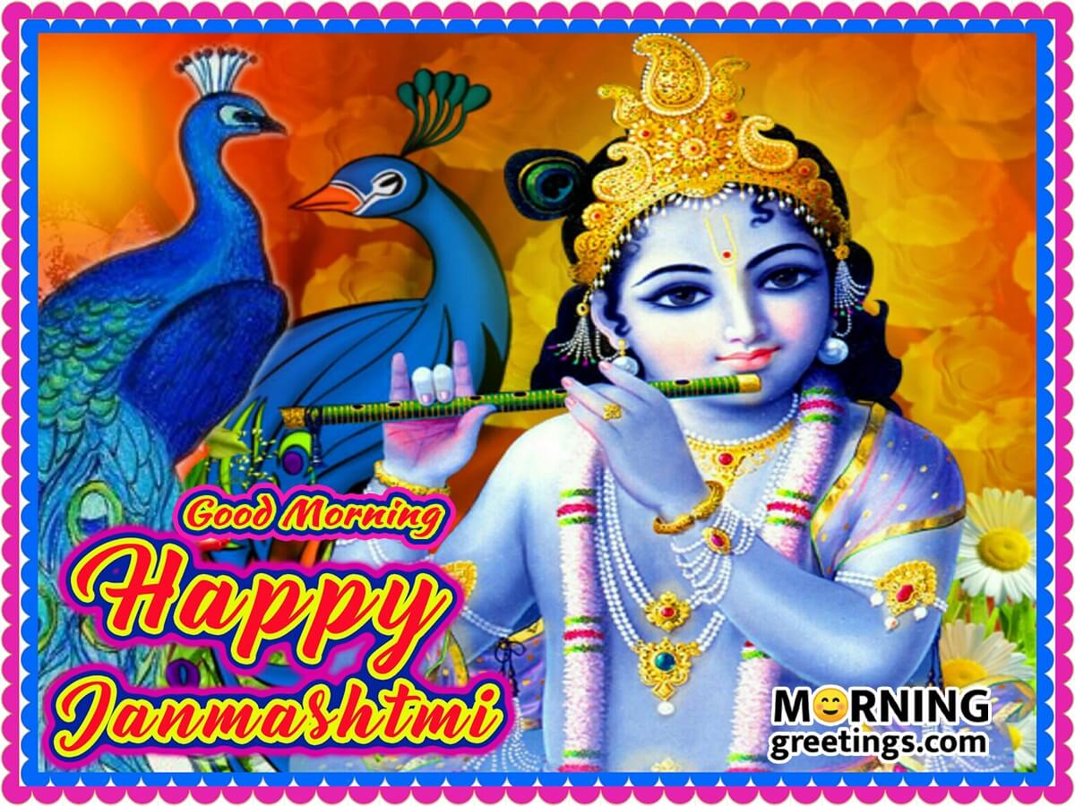 Good Morning Happy Janmashtami Photo