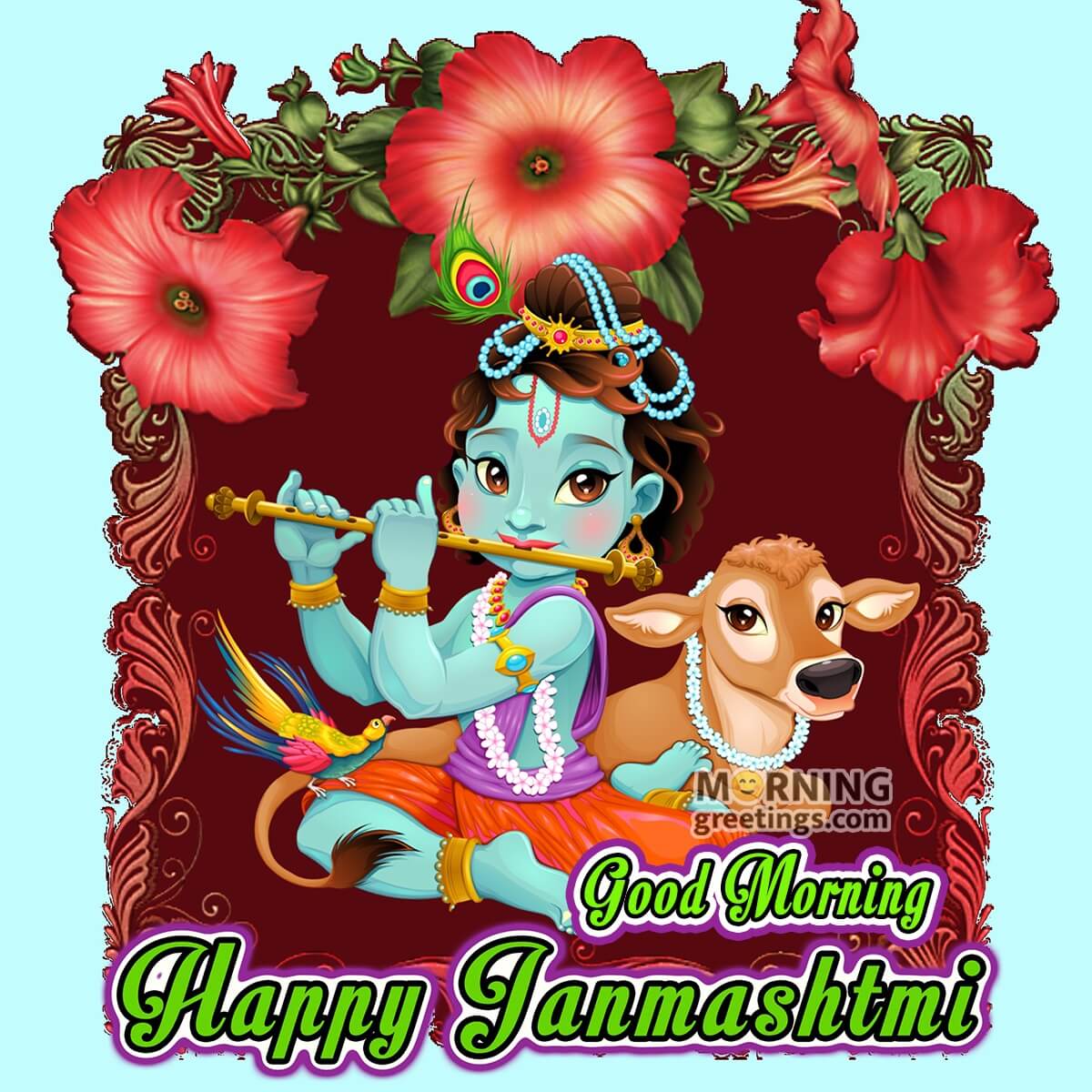 Good Morning Happy Janmashtami